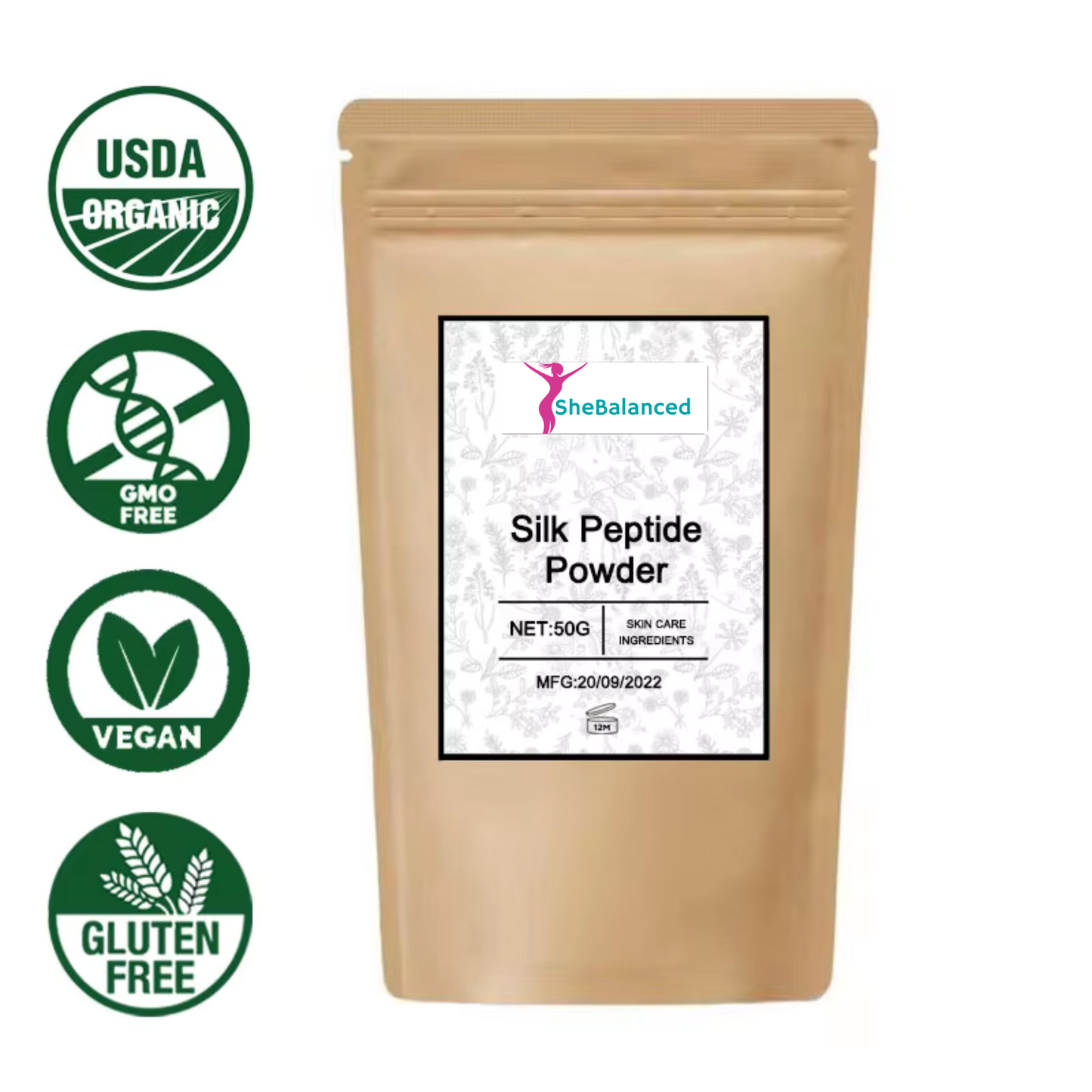 Pure Silk Hydrolysed Protein Powder